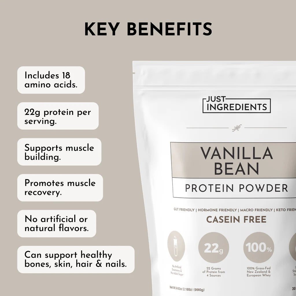 Just Ingredients: Vanilla Bean Protein Powder