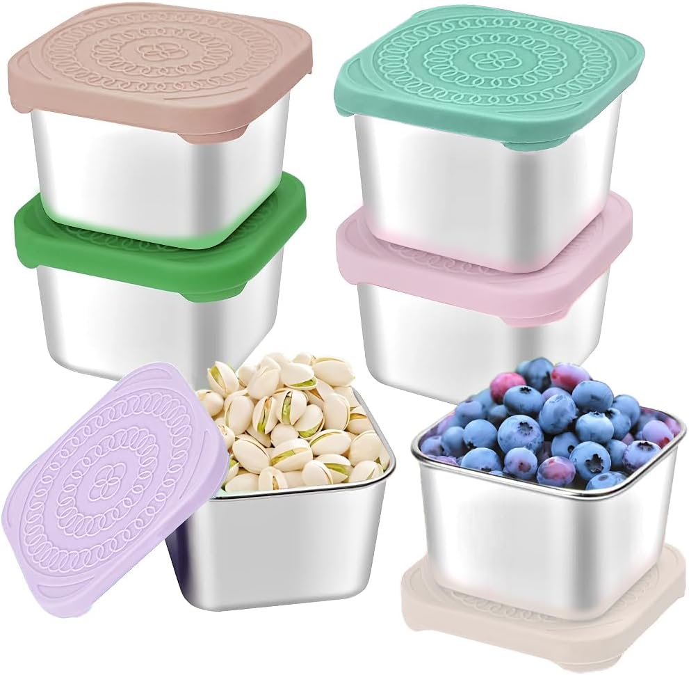Stainless Steel Snack Container - 6 Pack