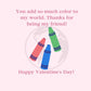 Kid's Valentines - You Add Color to My World (Set of 12)